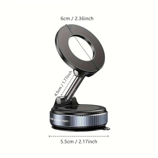 360° Magnetic Vacuum Phone Holder – Universal Hands-Free Mobile Mount