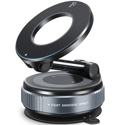 360° Magnetic Vacuum Phone Holder – Universal Hands-Free Mobile Mount