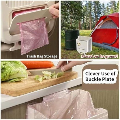 Collapsible Hanging Garbage & Storage Bin for Kitchen & Bathroom