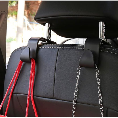 Premium Car Headrest Hook Organizer – Universal Backseat Hanger for Bags & Accessories (Set of 4)