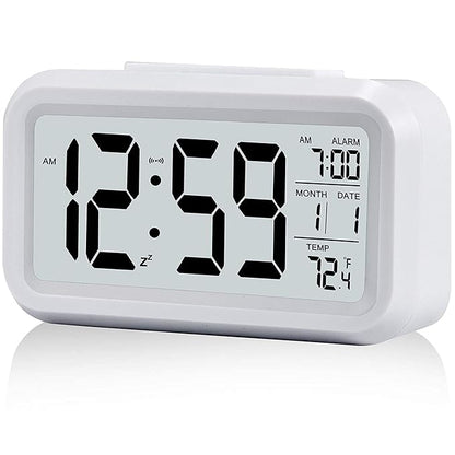 Smart LCD Alarm Clock with Temperature