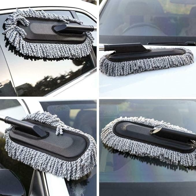 Premium Microfiber Car Cleaning Mitt – Scratch-Free Interior & Exterior Duster Combo