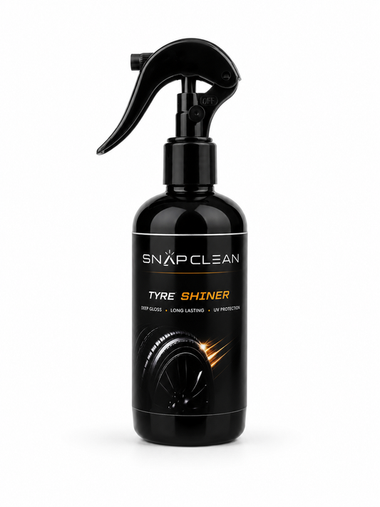 SNAP CLEAN Tyre Shiner Spray | Long Lasting Deep Gloss Tire Shine | UV Protection | 300ml