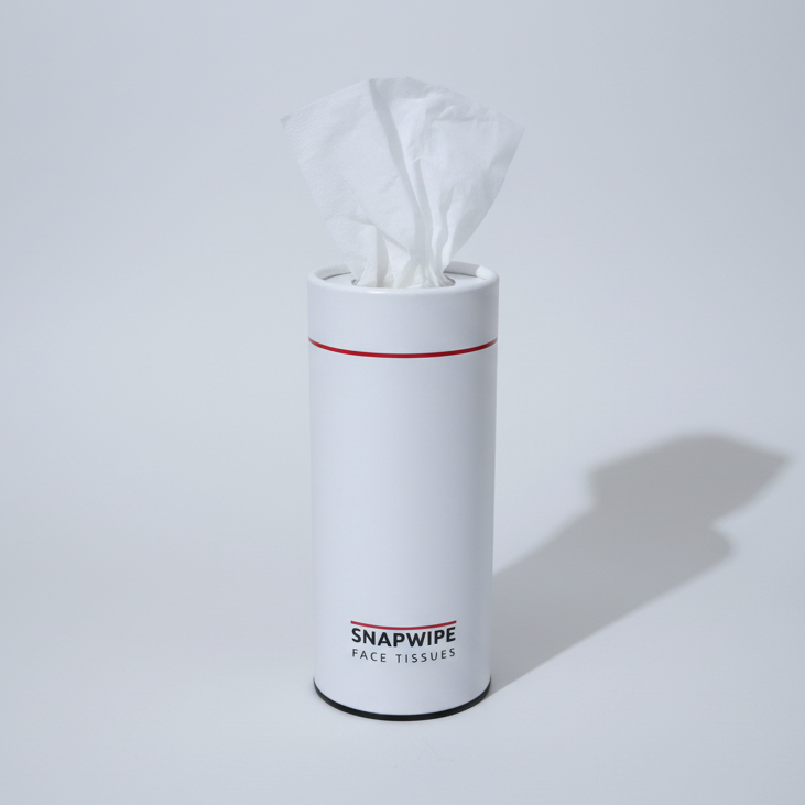 Snapwipe Arctic White – Car Tissue Kit (4 Refills Included)