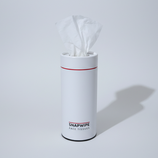 Snapwipe Arctic White – Car Tissue Kit (4 Refills Included)